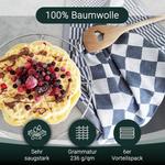 Чайные полотенца Zollner, 65x65 см, синий - фото 2