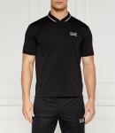 Поло EA7 Slim Fit, черный - фото