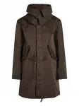 Парка с капюшоном TEN C, коричневый - фото
