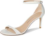 Туфли Stuart Weitzman Nudist Ii Sandal 75, белый - фото 7