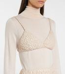 Квилтовый нейлоновый бралетт Miu Miu, Cammeo - фото 4