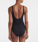 Монограммный джерси купальник Toteme, черный - фото 3