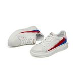 Низкие скейтерские кроссовки мужские VICKI BROWN, бело-красные - фото 3