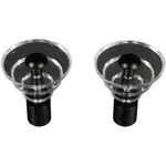 Наконечники для карниза Liedeco «Луна», (комплект, 2 шт.), для карнизов Ø 16 мм, черный - фото