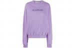 Свитшот с принтом логотипа Acne Studios, фиолетовый - фото 3