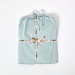 Простыня на резинке Homescapes, 140x200 см, голубой - фото 4