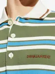 Поло в полоску Dsquared2, зеленый - фото 5