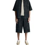 Джинсовые шорты мужские синие Zara, синий - фото 3