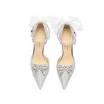 Ainer-cat Ainer cat Slim Heel High Heels 8cm Women's Silver - фото 12