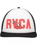 Мужская белая кепка Luke P Trucker Snapback RVCA - фото 2
