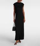 Платье миди с завязками Jil Sander, черный - фото 2