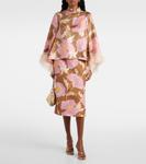 Шелковый топ с отделкой из перьев Make An Exit La DoubleJ, Sylph - фото 2