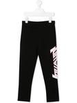 Спортивные брюки с логотипом Stella McCartney Kids, черный - фото