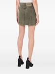 MOSCHINO JEANS джинсовая юбка мини, зеленый - фото 3