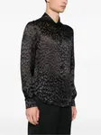 Рубашка с леопардовым принтом VERSACE, черный - фото 3