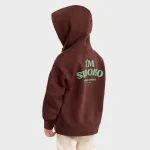 Толстовка с капюшоном для девочек Crowd-G Siroko, коричневый - фото 2