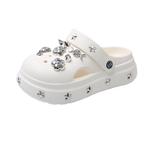 VAEL Белые женские клоги, цвет White - фото