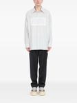 Полосатая рубашка на пуговицах MM6 Maison Margiela, белый - фото 2