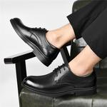 Туфли AOKANG Dress Shoes Men Low-Top Black - фото 12