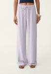 Брюки Stradivarius FLOWING, Lilac - фото