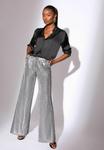 Брюки Lipsy Trousers, Metallic Silver/Silver-Coloured - фото 2