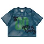 Футболка с нашивкой логотипа A Bathing APE Aape, синий - фото 3