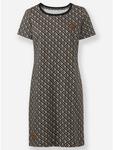 Платье из джерси с бежево-черным принтом WITT WEIDEN - фото 4