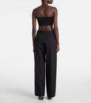 Бандо-топ из джерси Toteme, черный - фото 3