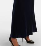 Платье-комбинация из бархата Alberta Asceno, Vintage Berry - фото 5