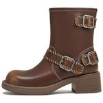 Женские Ботильоны TATA, Кофе (Без Подкладки) - фото 7