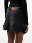 GCDS джинсовая юбка мини, черный - фото 5