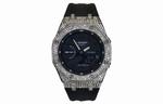 Часы Casio G-Shock Analog-Digital 2100 Series, арт. GA-2100SKE-7A, 44 мм, черный/серебристый - фото