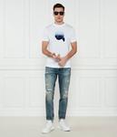 Футболка мужская Karl Lagerfeld с фирменным принтом, белый - фото 2