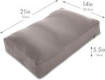 PILLOWY Подушка PILLOWY Premium Microbead Medium Extra Fluffy с антиэйдж покрытием Stone Gray - фото 2