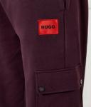 Штаны мужские Hugo с накладными карманами, бургундия - фото 4