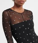 Сетчатый комбинезон с декором gem Oséree, черный - фото 4