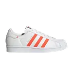 Кроссовки adidas Wmns Superstar Crystal White Solar Red, белый - фото