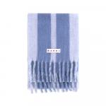 Шерстяной шарф Marni, светло-голубой - фото