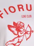Футболка с принтом херувима Fiorucci, белый - фото 4