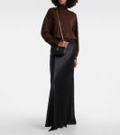 Кожаный кросс-боди Lou Lou Mini Saint Laurent, Black - фото 5