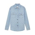 Рубашка Casablanca Denim Monogram Shirt, Blue - фото