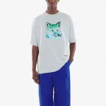 Maison Kitsune Футболка унисекс синяя - фото 5