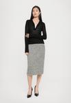 Юбка Tory Burch TWEED SKIRT, Black Truffle/Black - фото 2