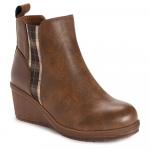 Туфли-ботильоны на танкетке Muk Luks, brown - фото