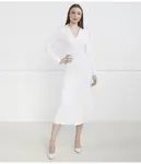 Платье Armani Exchange, белый - фото 3