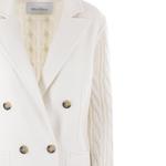 Макси Двубортный Жакет MaxMara, Белый - фото 7