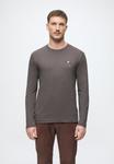 Топ TOM TAILOR DENIM EMBROIDERED LONGSLEEVE, Classic Mid Grey/Grey - фото