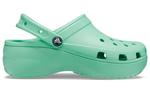 Сандалии classic platform clog 'jade stone' Crocs, зеленый - фото 3
