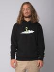 Толстовка Watapparel  Alien on a paper plane, черный - фото 3