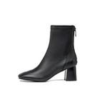 Женские полусапожки Чёрный/Бежевый CHOVO, Экрю - фото